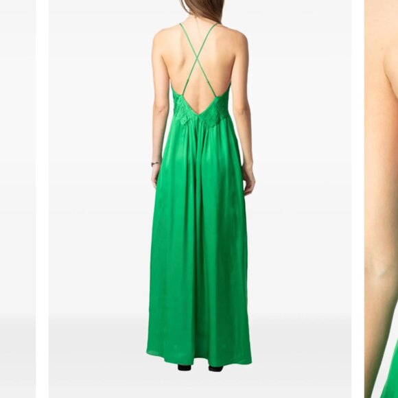 Size XS Zadig & Voltaire Green Maxi Dress - Picture 3 of 4